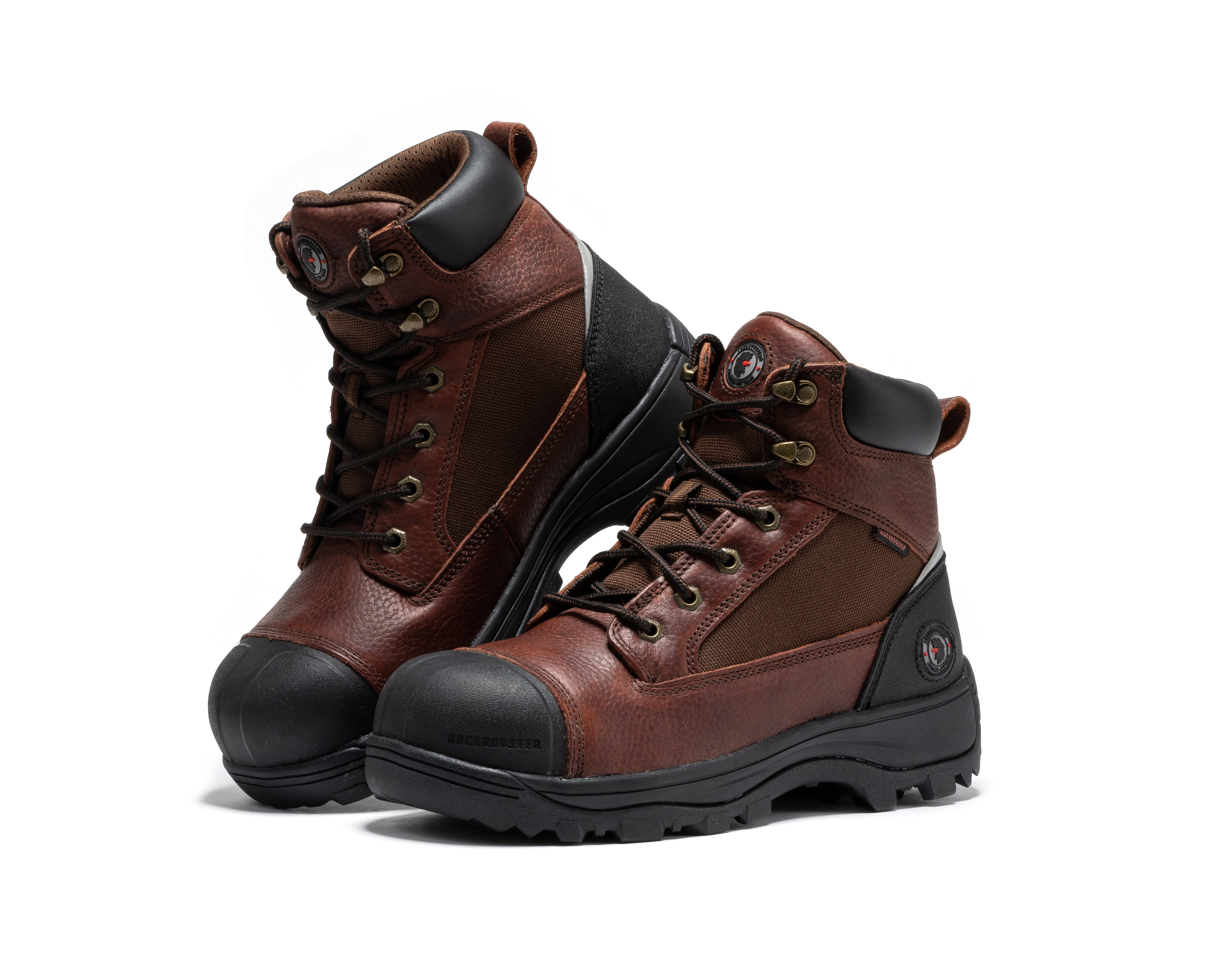 Daviston 6 inch Brown Composite Toe Waterproof Work Boots AT872