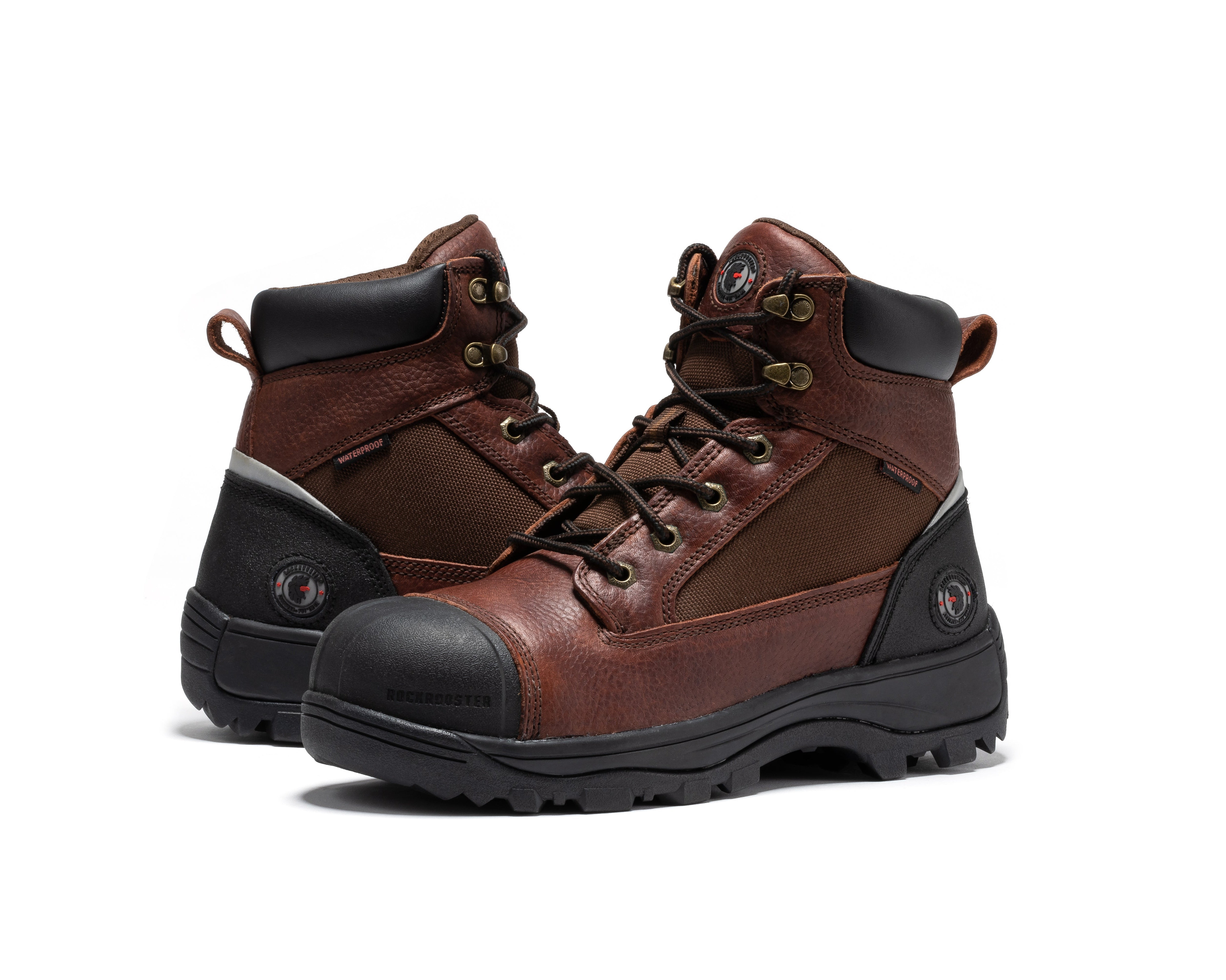 Daviston 6 inch Brown Composite Toe Waterproof Work Boots AT872