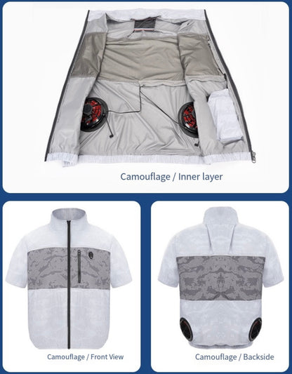 LITEGUEST™ Cooling Fan Jacket with LED Light – Stay Cool for Fishing