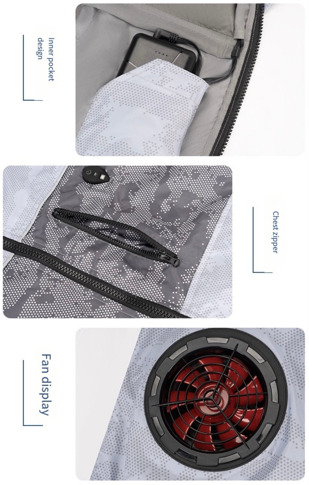 LITEGUEST™ Cooling Fan Jacket with LED Light – Stay Cool for Fishing