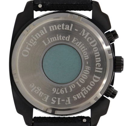 F-15 Eagle Tribute -  Black Finish, Leather Band