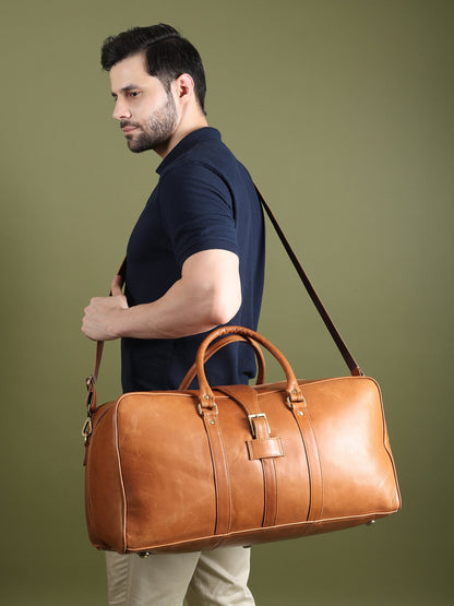 Port Blair Leather Duffle Travel Bag