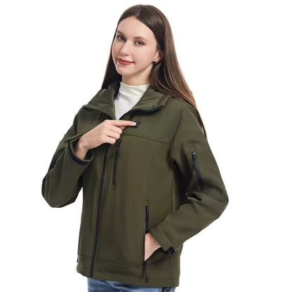 LITEGUEST Softshell 10-Zone Heated Jacket Waterproof for Winter