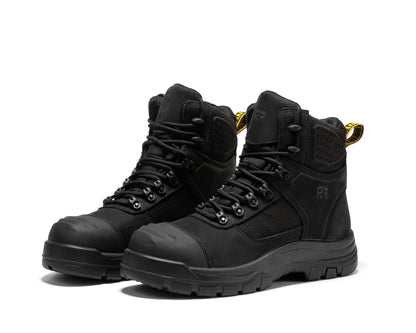 Stowe Black 7 inch Composite Toe Leather Work Boots CP212BK