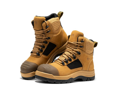 Stowe Black 7 inch Composite Toe Leather Work Boots CP212BK