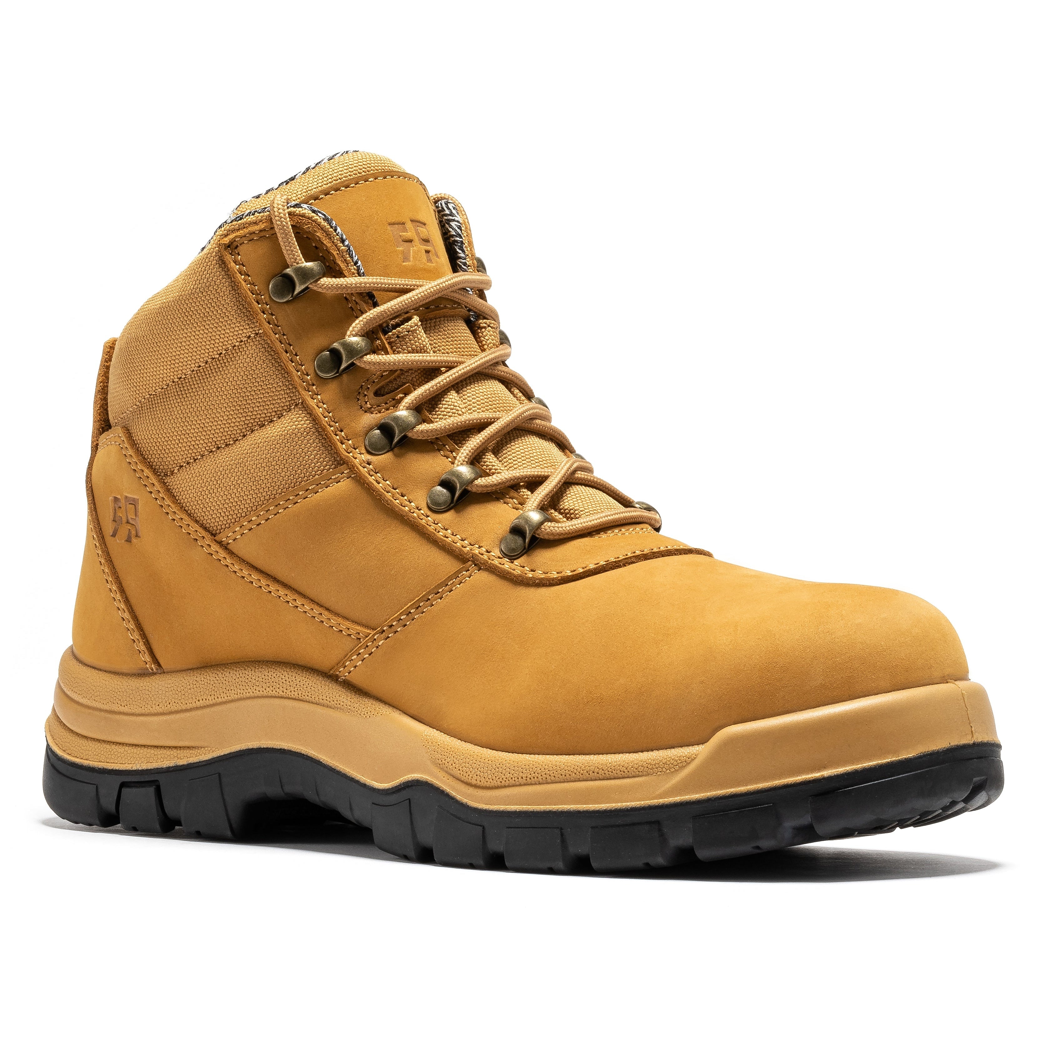 Avalon Black 6 Inch Zip-sided Composite Toe Leather Work Boots CP213BK