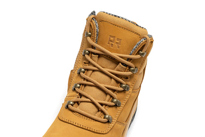 Avalon Black 6 Inch Zip-sided Composite Toe Leather Work Boots CP213BK