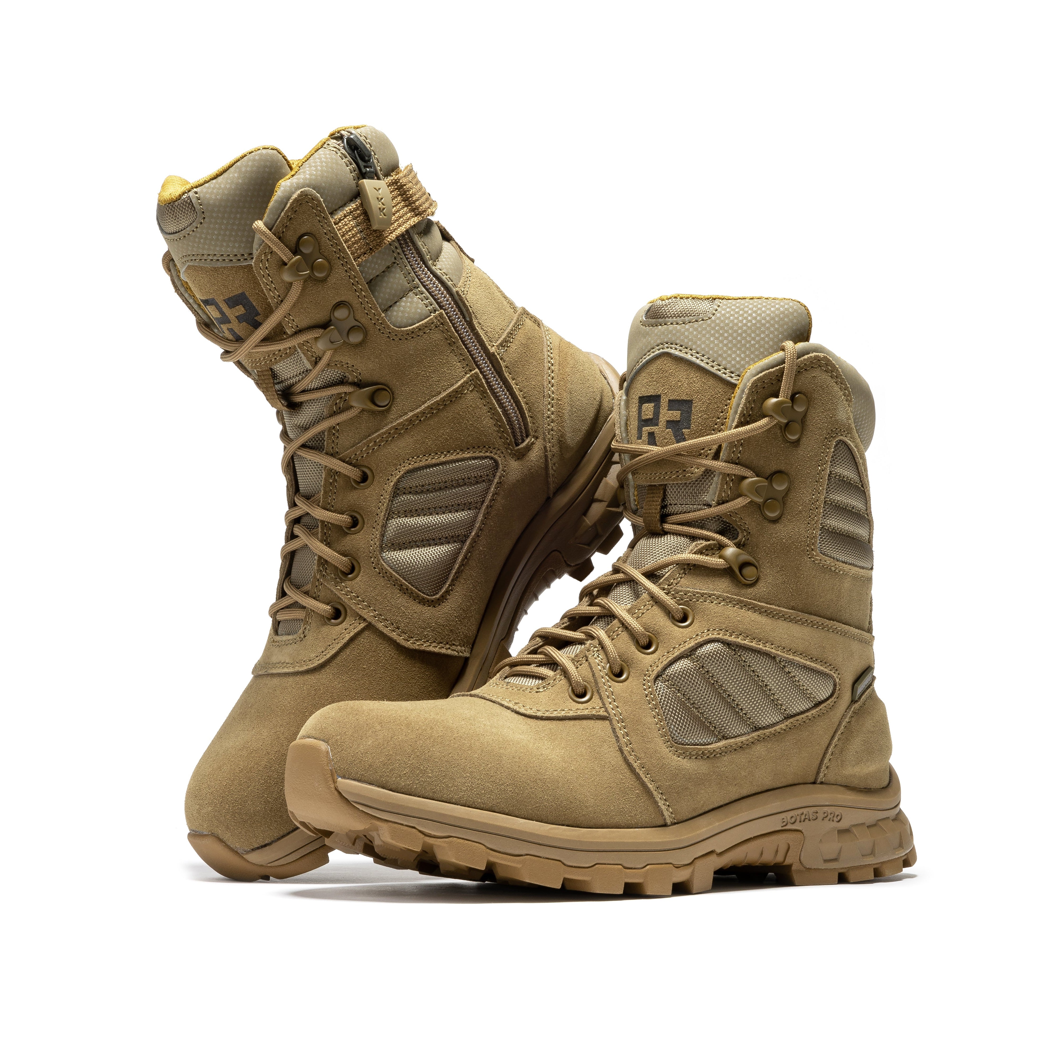 Burano Coyote 8 inch Suede Leather Waterproof Tactical & Military Boots AB540