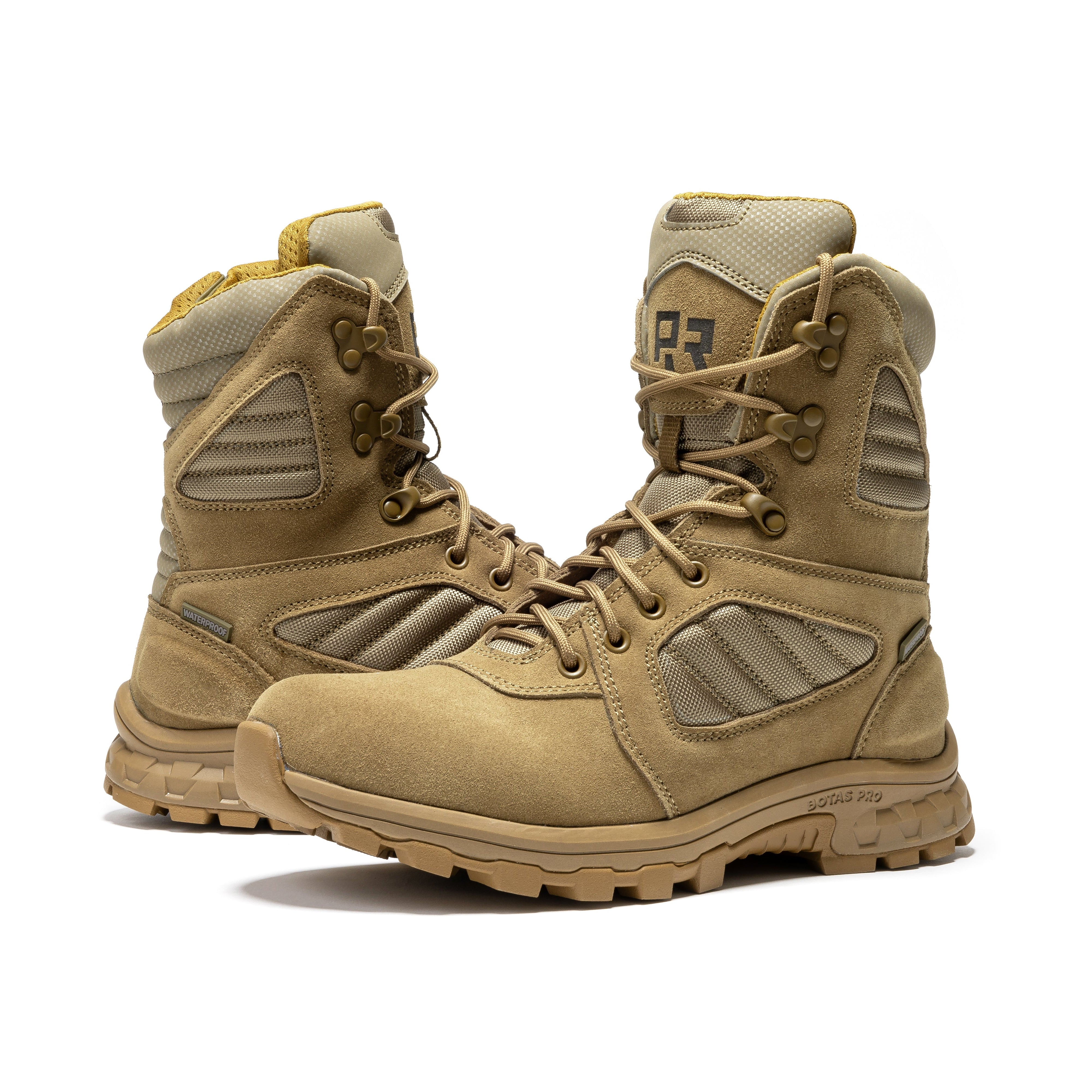 Burano Coyote 8 inch Suede Leather Waterproof Tactical & Military Boots AB540