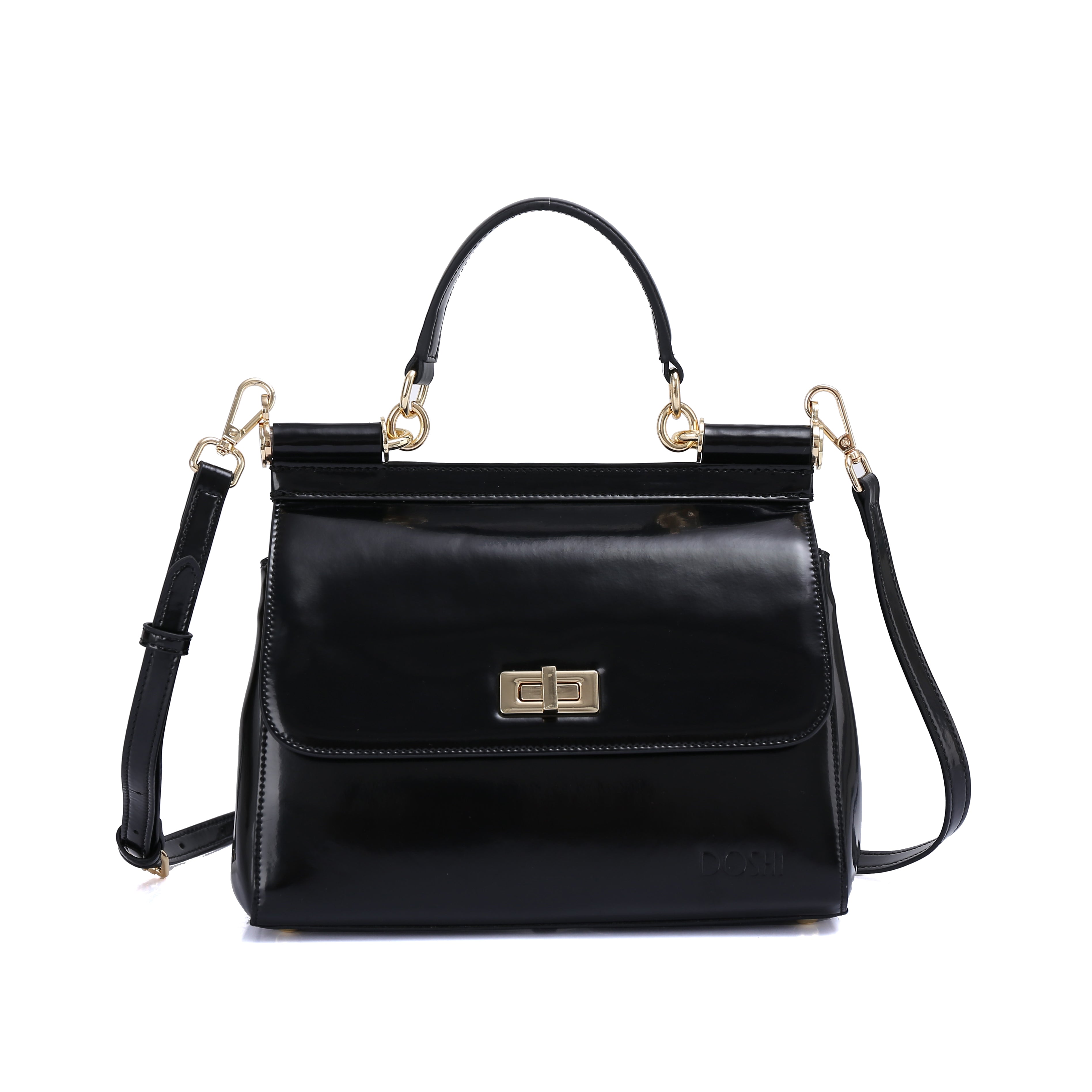 Lady Bag 3 - Semi-Patent Black