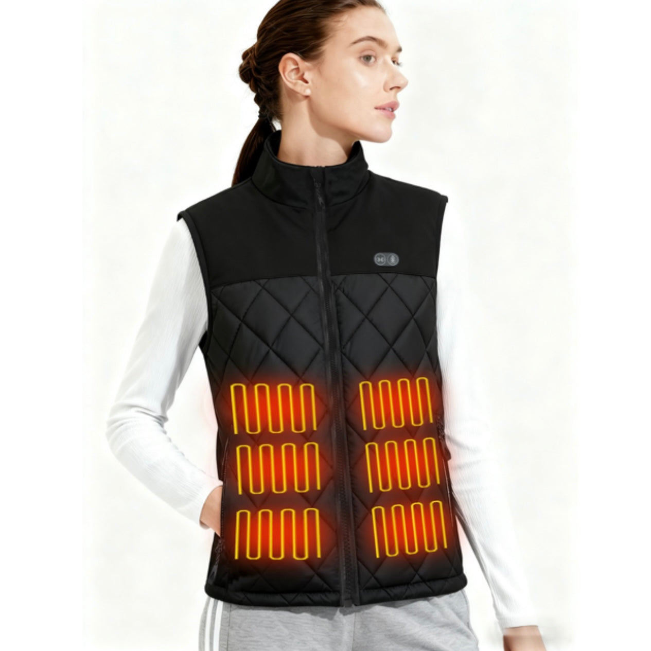 LITEGUEST Dual-Control Heated Vest for Daily Winter Warmth