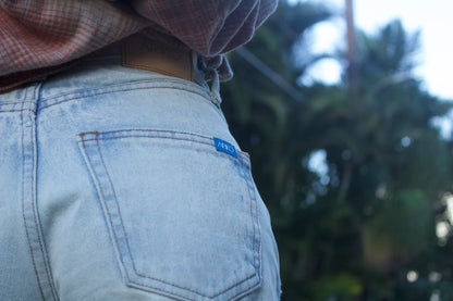 Denim Surf Shorts – Bleached Indigo