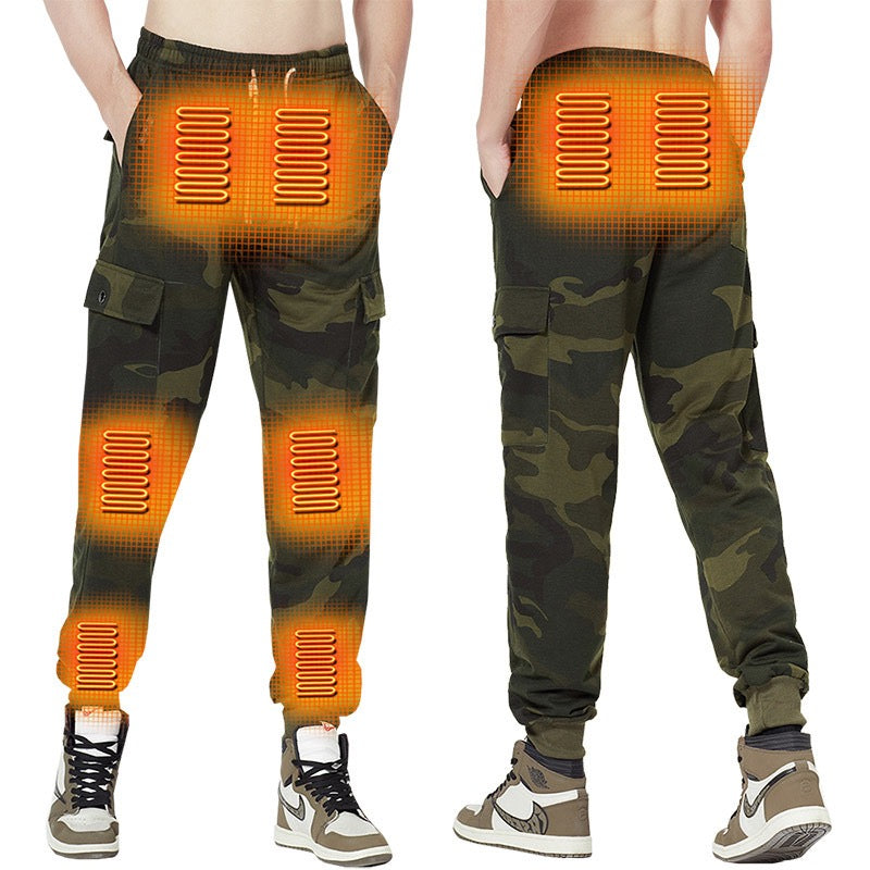 LITEGUEST Heated Pants Cargo Multi-Pocket Outdoor for Winter