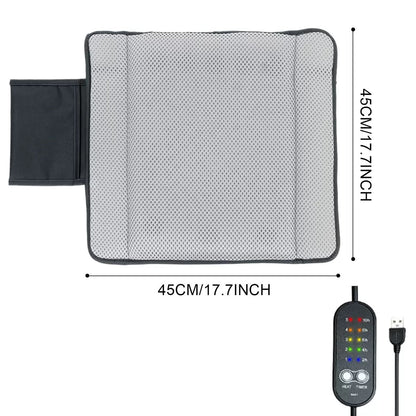 LITEGUEST™ Fan-Cooled Outdoor Seat Cushion – Portable Air Circulation Pad for Fishing & Camping