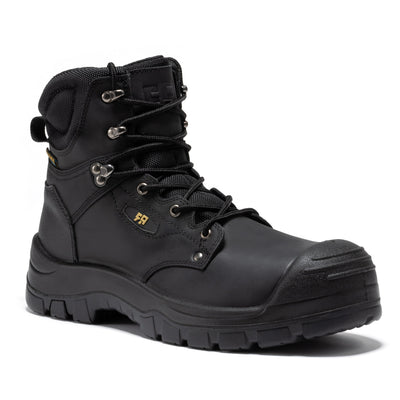 Woodland Black 6 inch Waterproof Composite Toe Leather Work Boots AK662