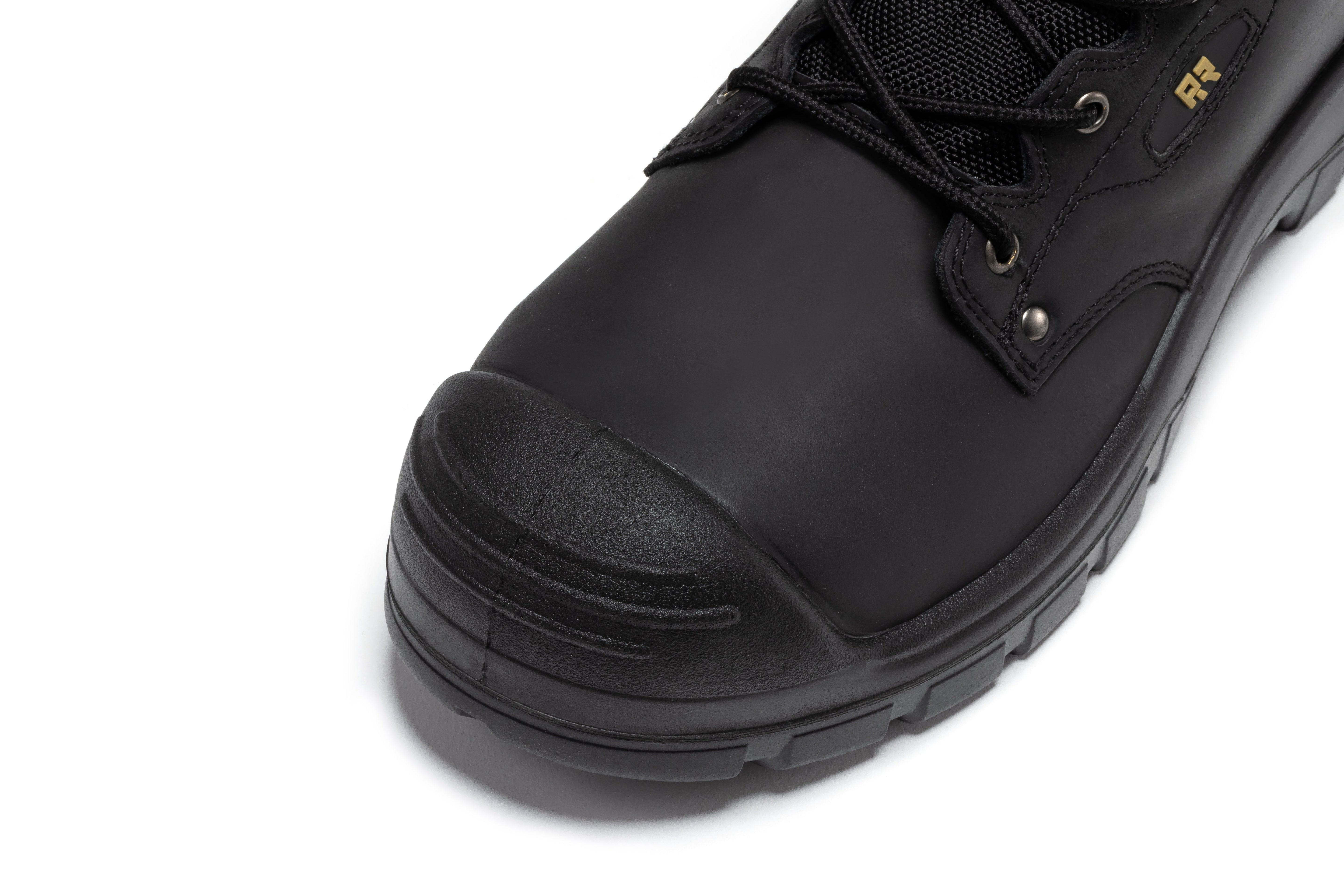 Woodland Black 6 inch Waterproof Composite Toe Leather Work Boots AK662