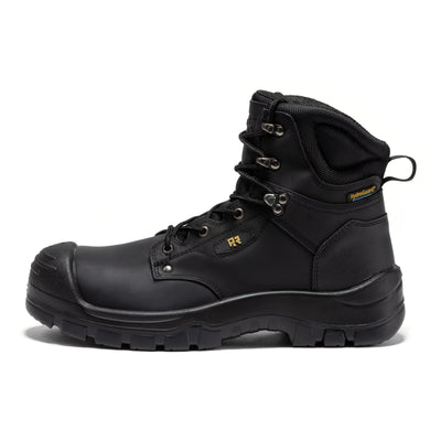 Woodland Black 6 inch Waterproof Composite Toe Leather Work Boots AK662