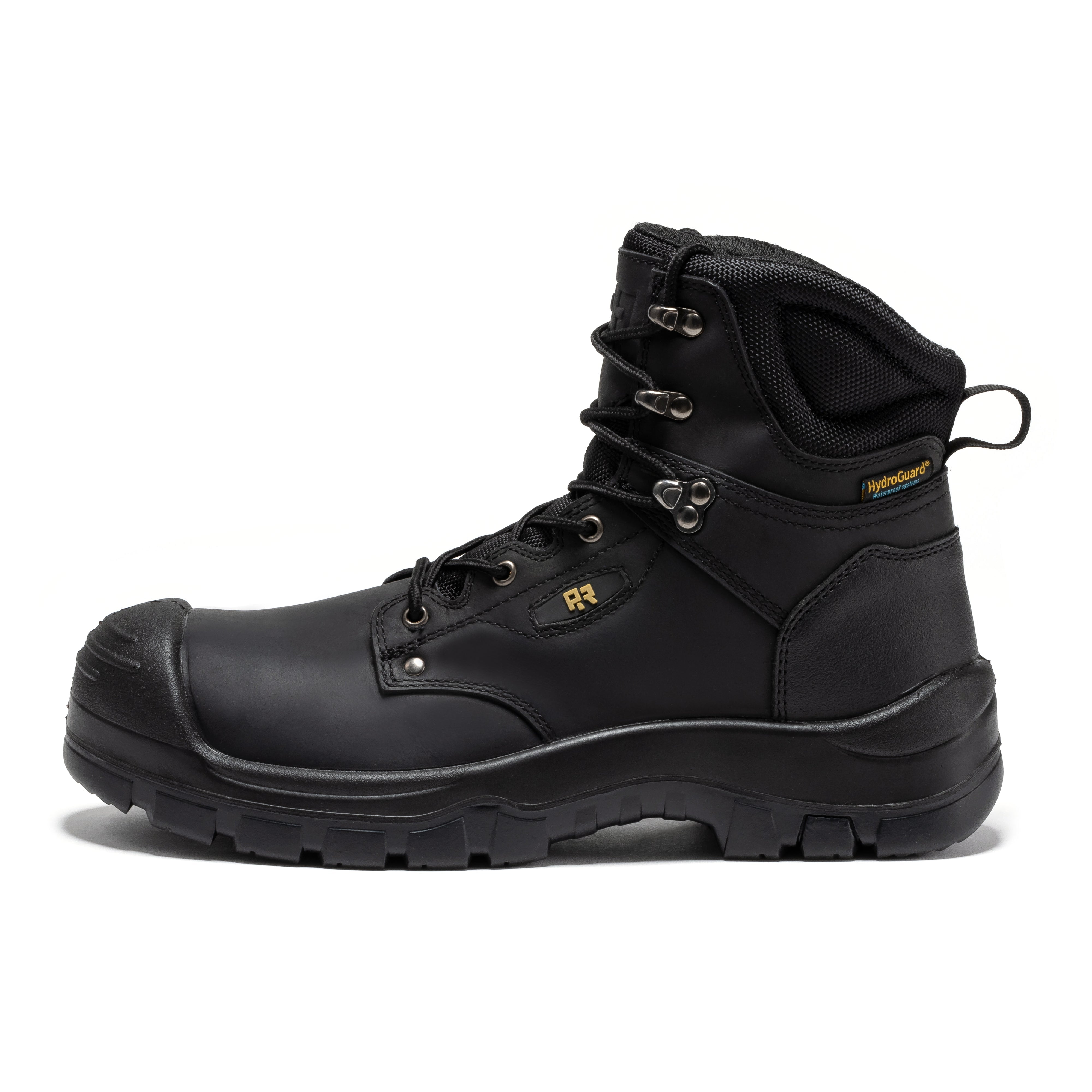 Woodland Black 6 inch Waterproof Composite Toe Leather Work Boots AK662
