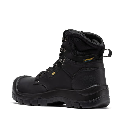 Woodland Black 6 inch Waterproof Composite Toe Leather Work Boots AK662