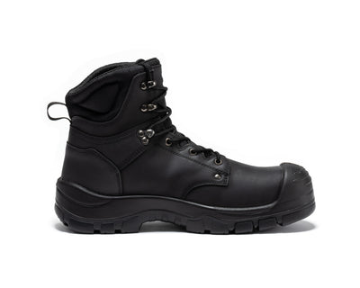 Woodland Black 6 inch Waterproof Composite Toe Leather Work Boots AK662