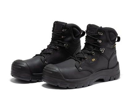 Woodland Black 6 inch Waterproof Composite Toe Leather Work Boots AK662