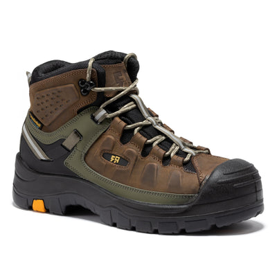 Woodland Brown 6 inch Composite Toe Waterproof Leather Work Boots AK661