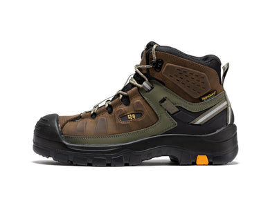 Woodland Brown 6 inch Composite Toe Waterproof Leather Work Boots AK661