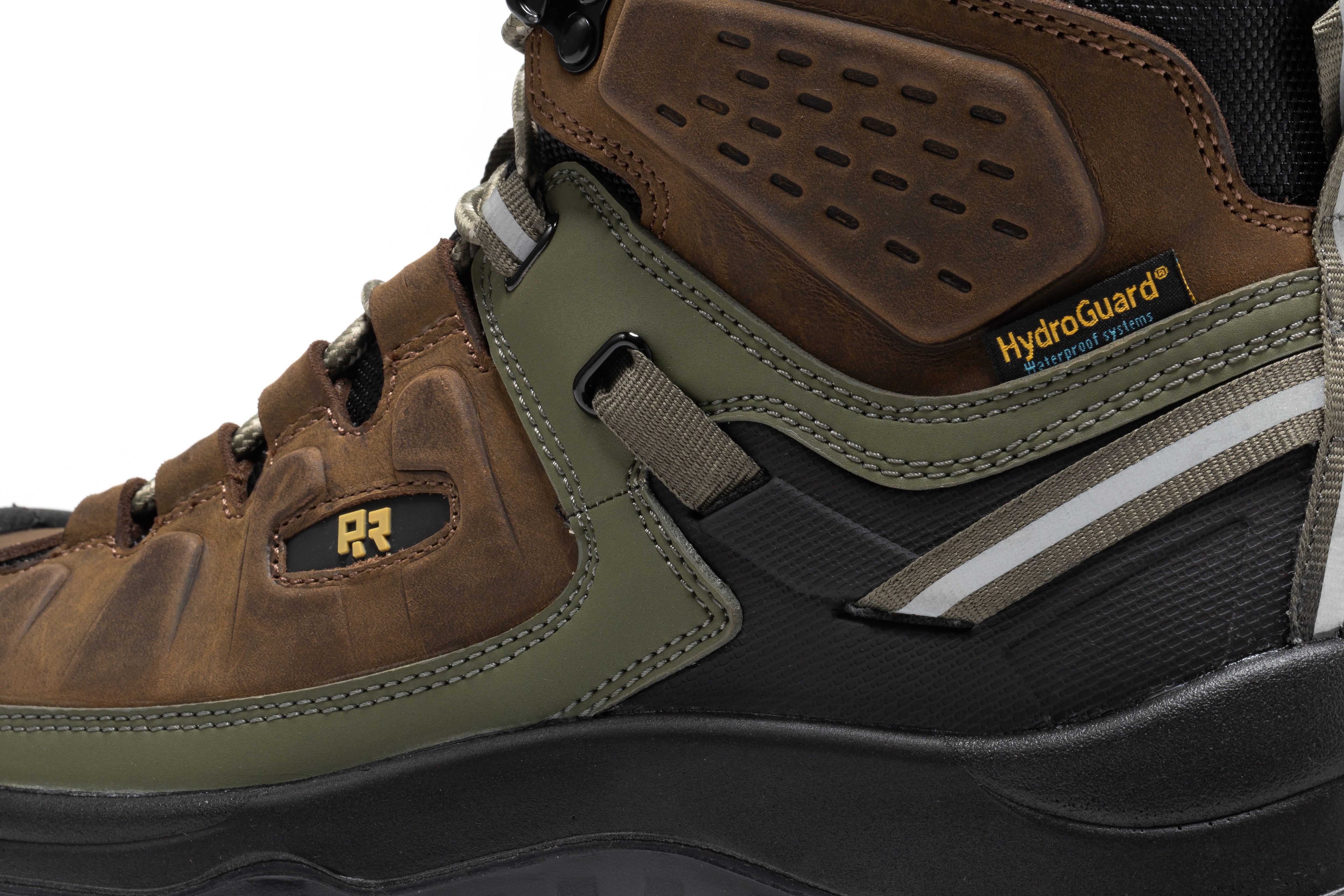 Woodland Brown 6 inch Composite Toe Waterproof Leather Work Boots AK661