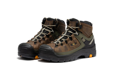 Woodland Brown 6 inch Composite Toe Waterproof Leather Work Boots AK661