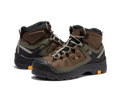 Woodland Brown 6 inch Composite Toe Waterproof Leather Work Boots AK661