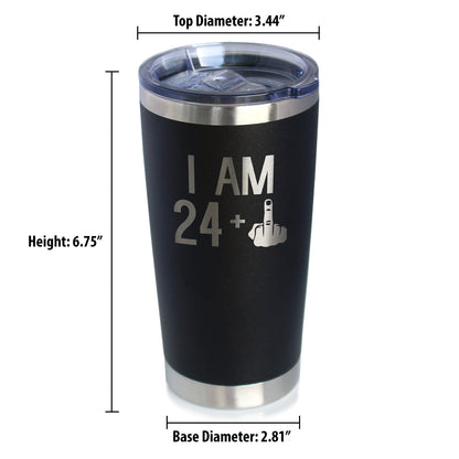 24 + 1 Middle Finger - 20 oz Coffee Tumbler