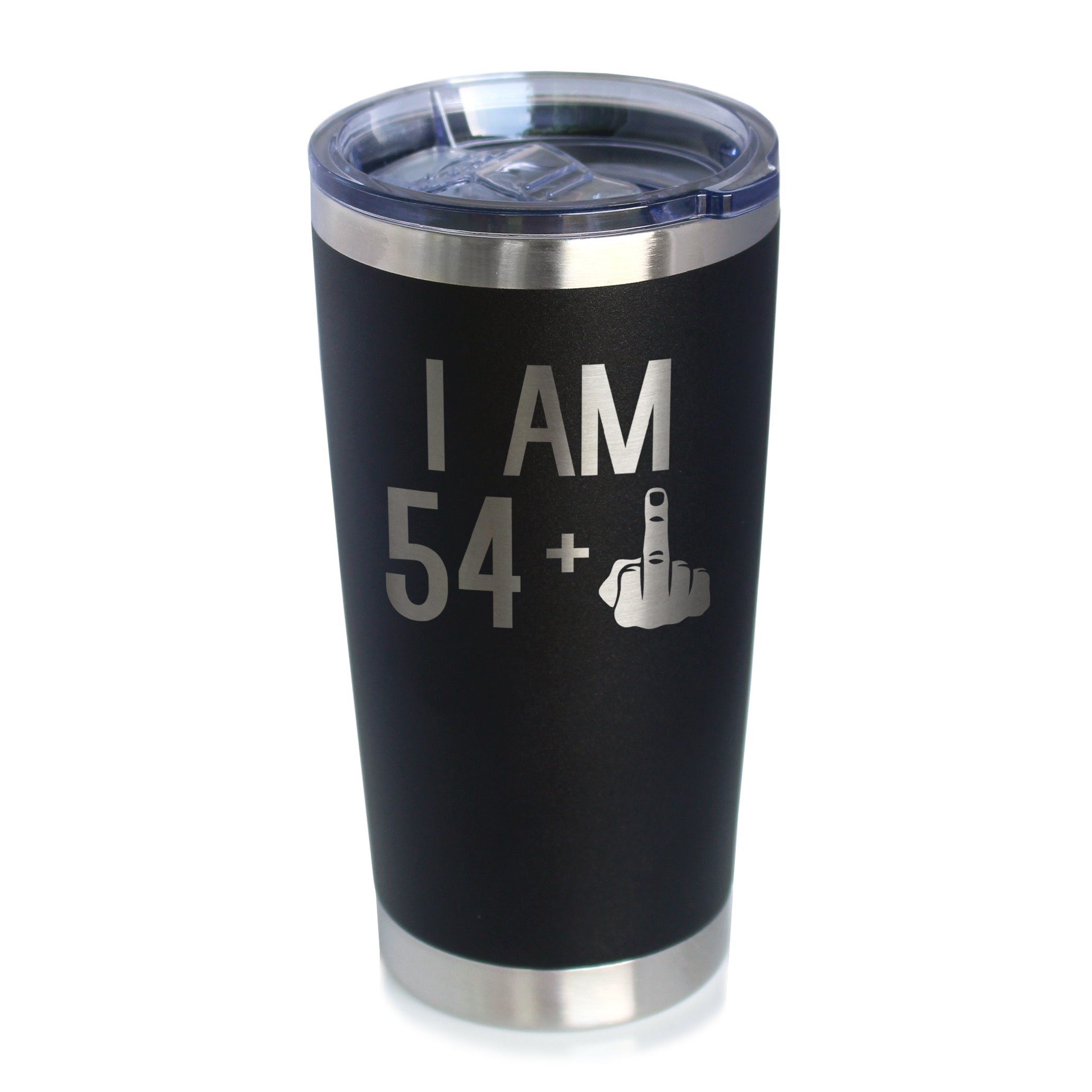 54 + 1 Middle Finger - 20 oz Coffee Tumbler