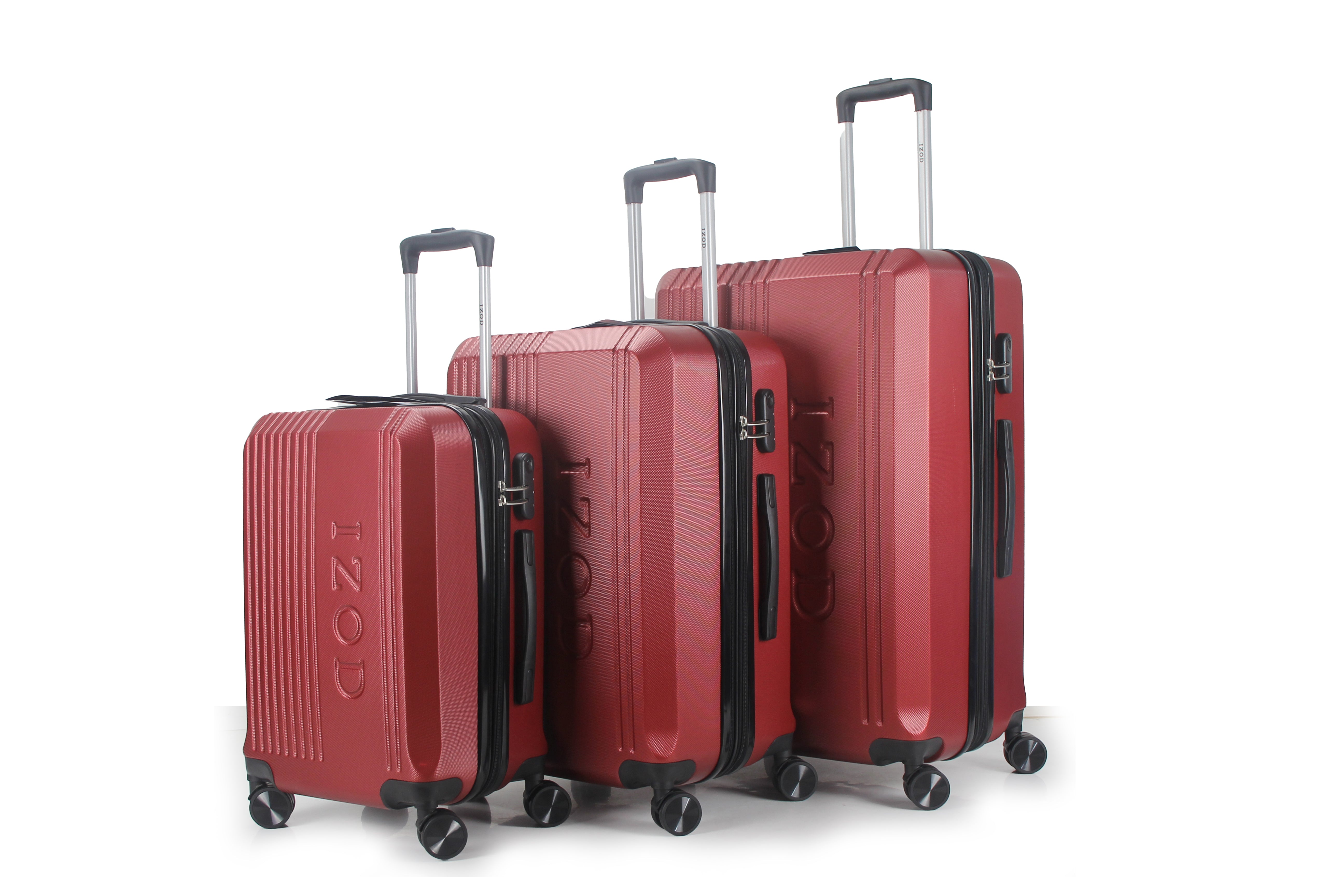 Zane Expandable 3-Piece Spinner Luggage Set with Lock