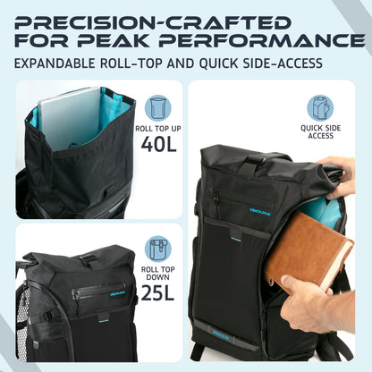 VentaPak Breeze 25L Backpack with a Concave Mesh Frame