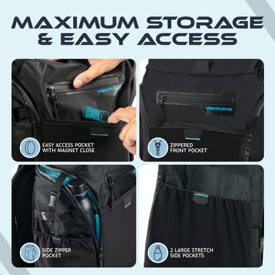 VentaPak Breeze 25L Backpack with a Concave Mesh Frame