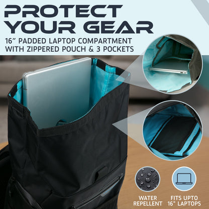 VentaPak Breeze 25L Backpack with a Concave Mesh Frame