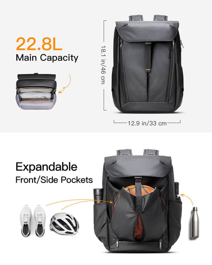 22.8L Splashproof & Expandable Backpack, BP01006