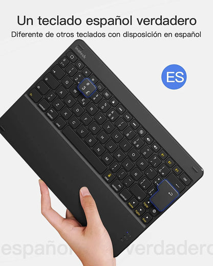 Spanish Keyboard for iPad 10.2 inch 9/8/ 7,  iPad Air 3 10.5 inch, KB02017