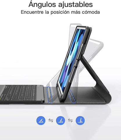 Spanish Keyboard for iPad 10.2 inch 9/8/ 7,  iPad Air 3 10.5 inch, KB02017