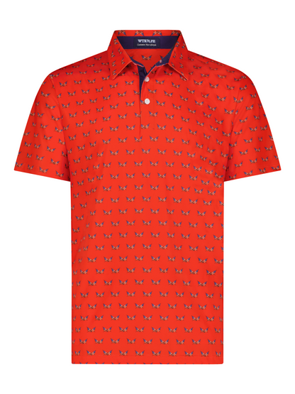 Men's Independence Polo. Red