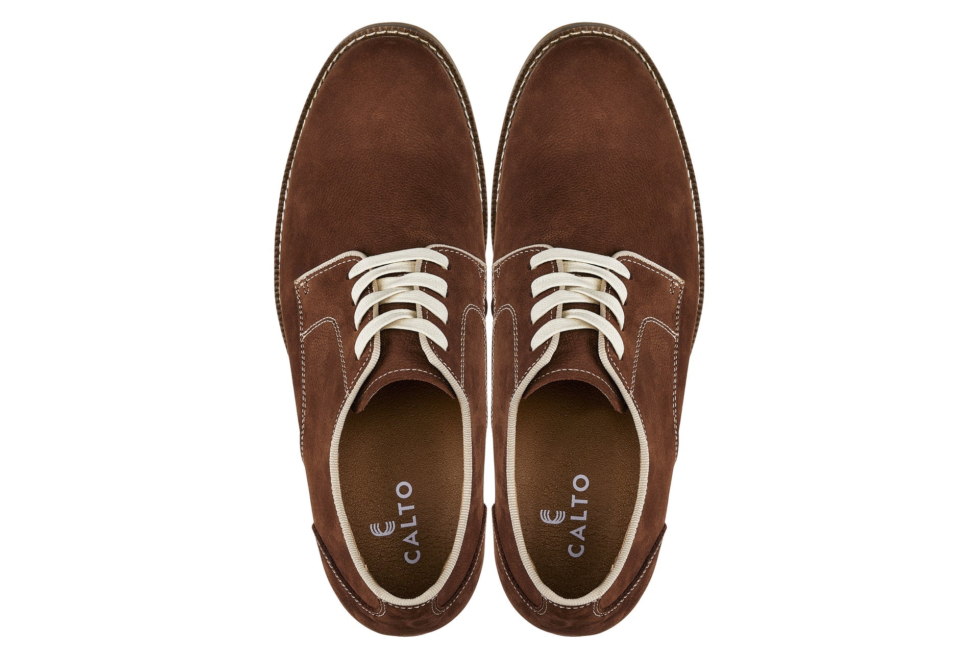 J1313 - 3 Inches Taller (Terracotta Brown) - Business Casual Leather Men's Derbies