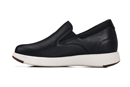 J1420 - 2.8 Inches Taller (Onyx) - Leather Men's Loafers