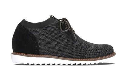 J1504 - 3.2 Inches Taller (Charcoal Grey) - Men's Shoes