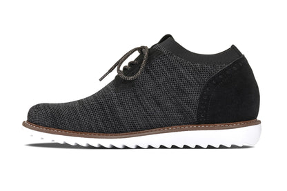 J1504 - 3.2 Inches Taller (Charcoal Grey) - Men's Shoes