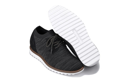 J1504 - 3.2 Inches Taller (Charcoal Grey) - Men's Shoes