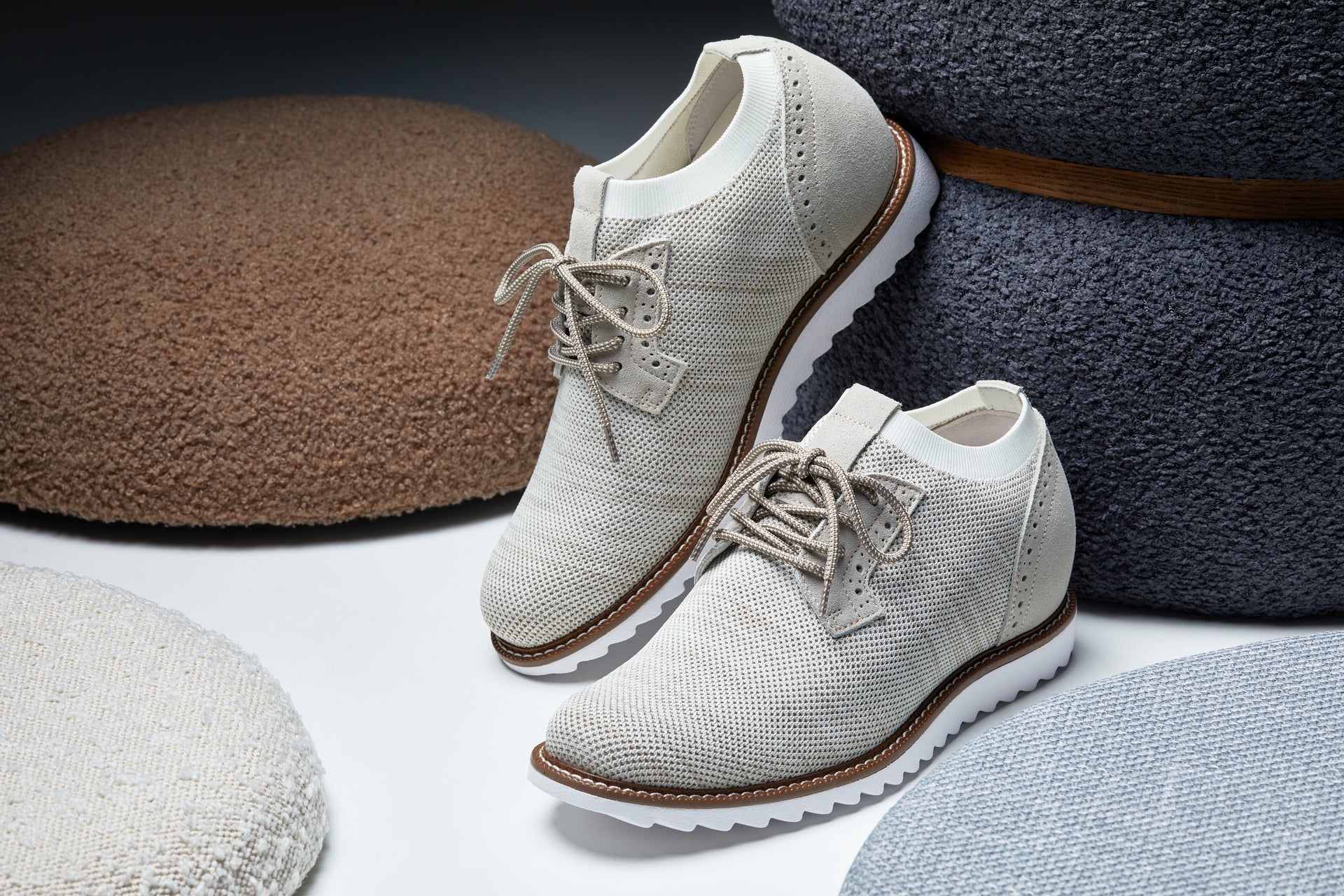J1505 - 3.2 Inches Taller (Cream) - Men's Shoes