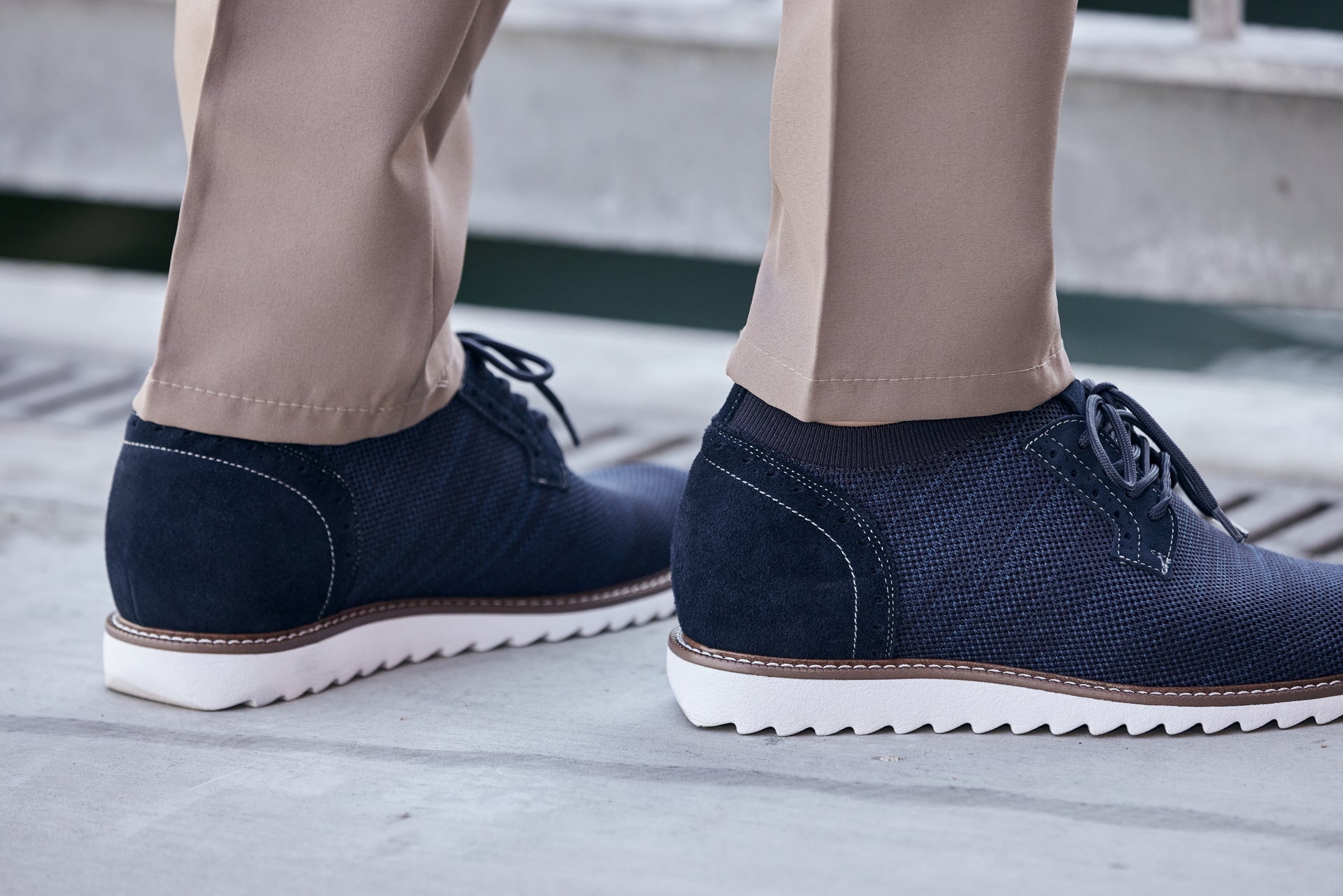 J1507 - 3.2 Inches Taller (Navy) - Men's Shoes