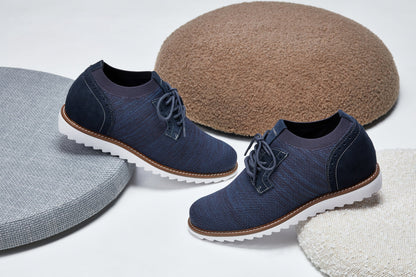 J1507 - 3.2 Inches Taller (Navy) - Men's Shoes