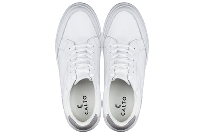 J1561 - 2.6 Inches Taller (White/Grey) - Men's Shoes