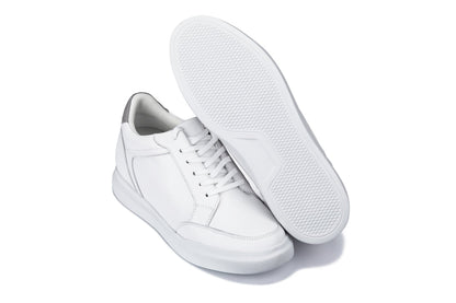 J1561 - 2.6 Inches Taller (White/Grey) - Men's Shoes